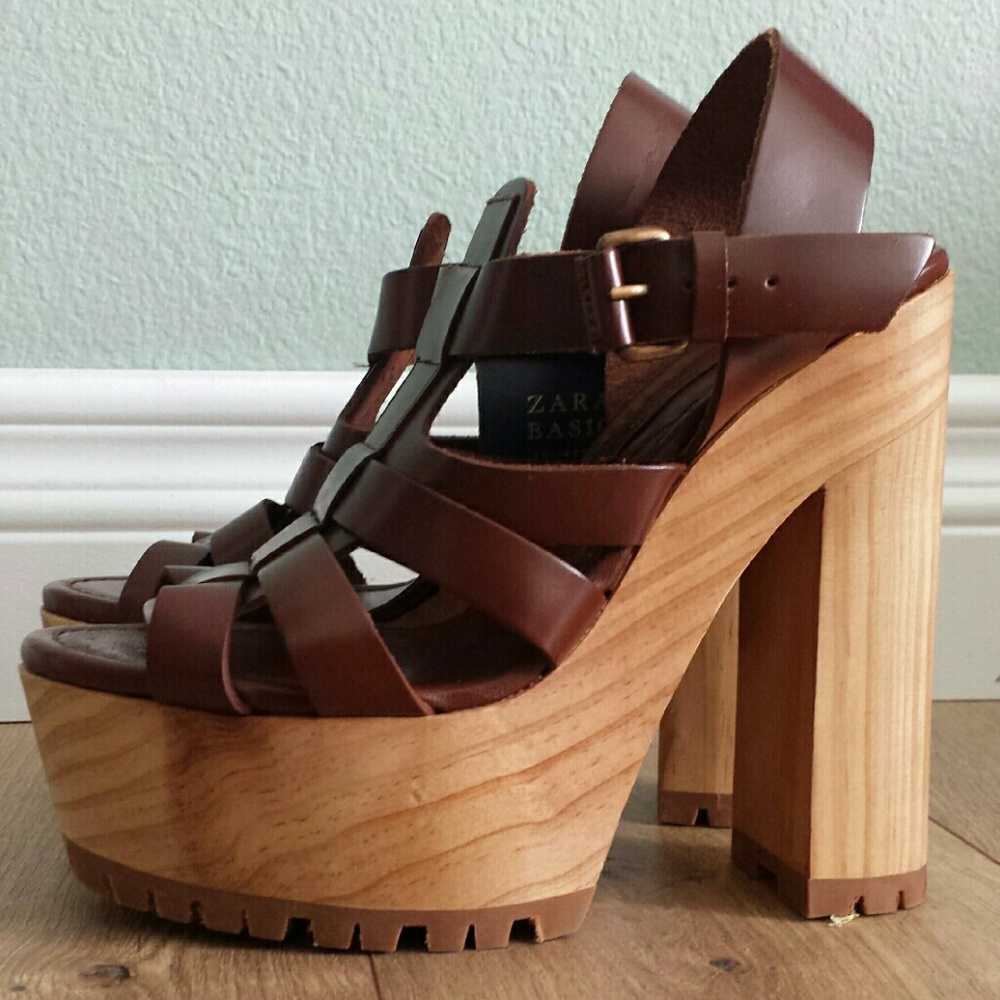 Zara Basic Collection Leather Heels